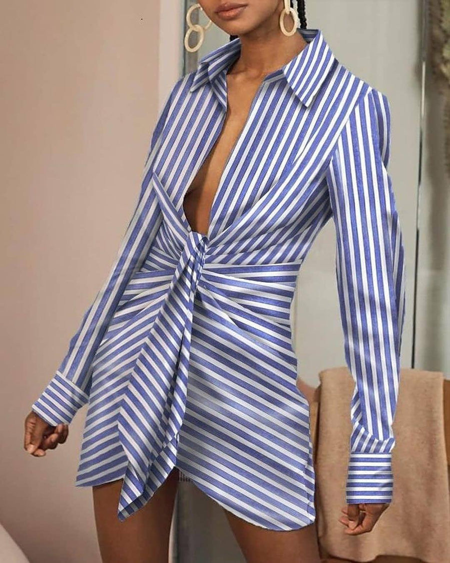 Women's Fashionable Home Style Loose Shirt Dress - Trendha