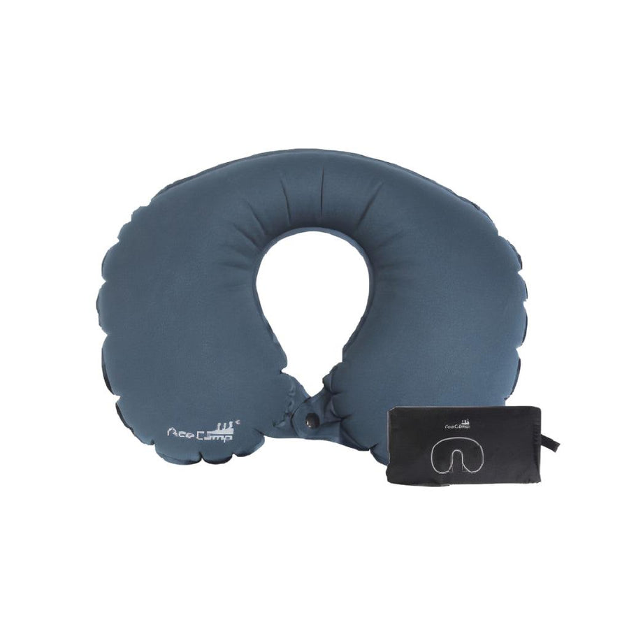 Ace Camp Navy U-Shape Inflatable Air Pillow - Trendha