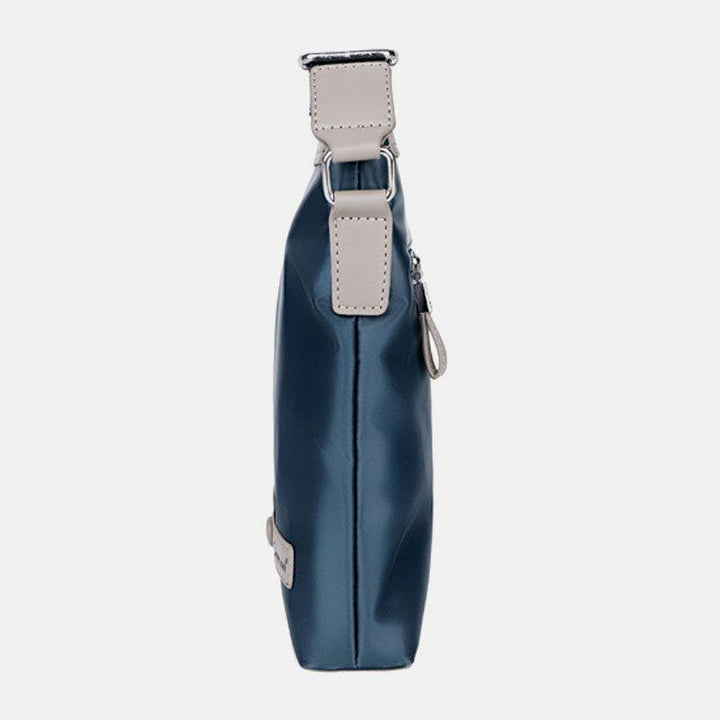 Men Oxford Waterproof Patchwork Business Crossbody Bag Shoulder Bag - Trendha