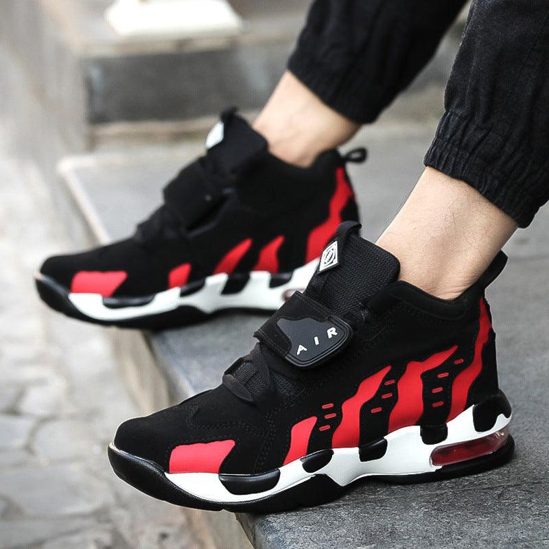 Increased male shoes cushion cow running shoes sports shoesfour classic trend of Korean men - Trendha