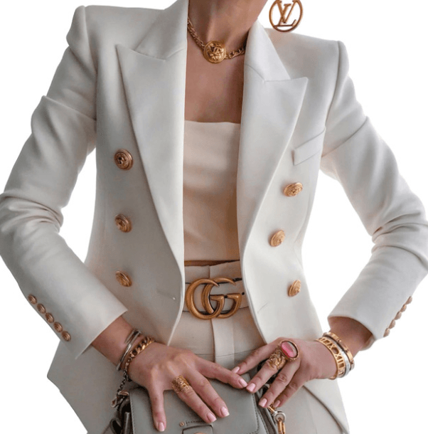 Classy Casual Suit Jacket for Women - Trendha