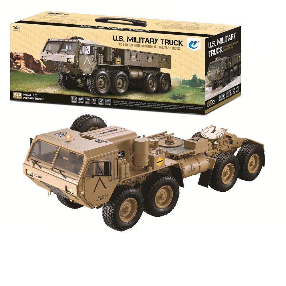 HG P801 P802 1/12 2.4G 8X8 M983 739mm RC Car US Army Military Truck Without Battery Charger - Trendha