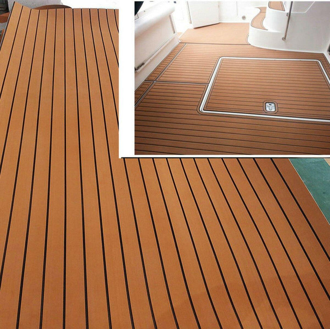 2700x900x6mm Adhesive Marine Flooring EVA Foam Boat Decking Yacht Carpet Sheet - Trendha