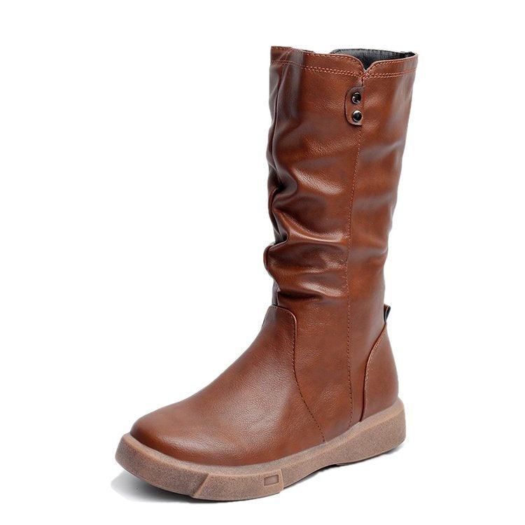 All-match non-slip middle boots - Trendha