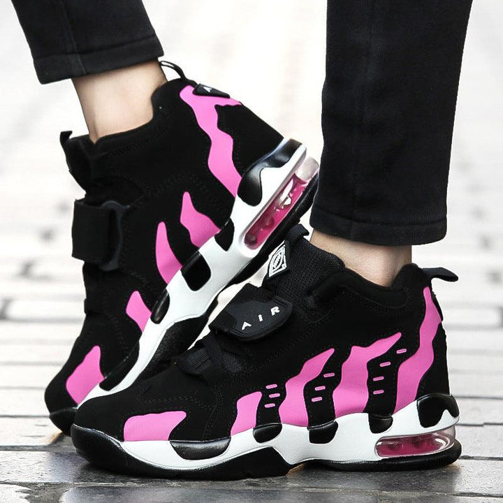 Increased male shoes cushion cow running shoes sports shoesfour classic trend of Korean men - Trendha