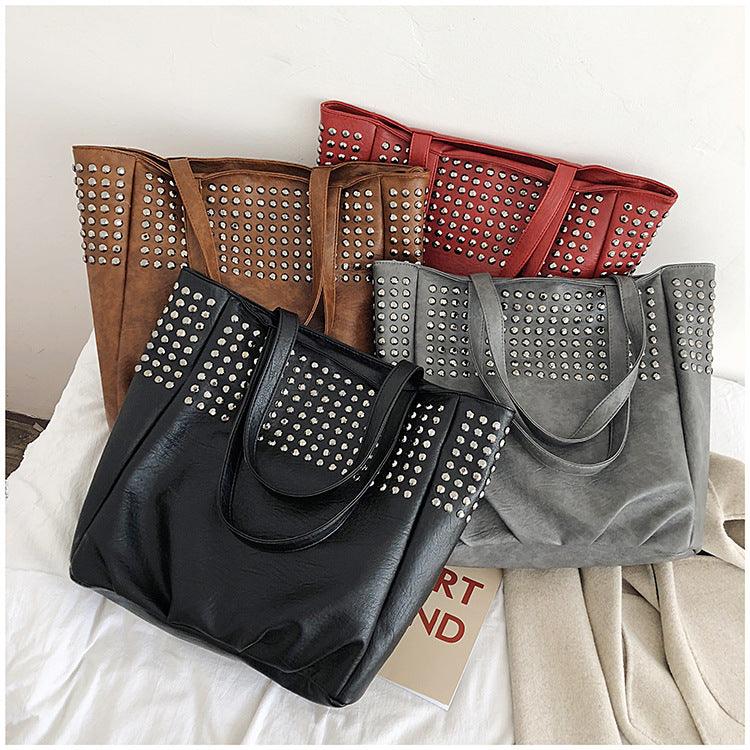 Fashion Large Capacity Women Tote Bag Quality Leather For Female Shoulder Bag Leisure Women Handbag Black Lady's bolsa feminina - Trendha