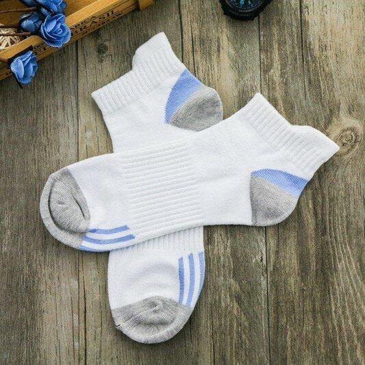 Men Sports Basketball Colors Patchwork Short Tube Socks - Trendha