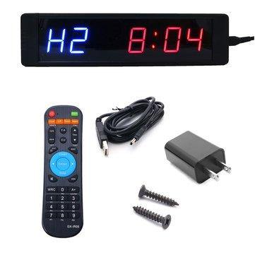 Programmable Crossfit Interval Timer Wall Clock w/Remote For Tabata Fitness - Trendha