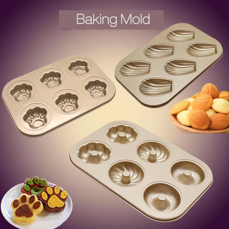 KC-BK10 Multifunction Baking Pan Dish Non-stick Stainless Steel Cake Mold DIY Donut Bakeware - Trendha