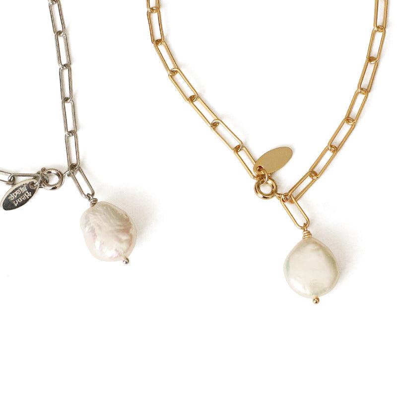 Shaped pearl necklace - Trendha