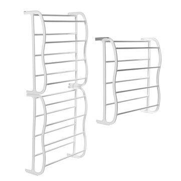 4/8 Layers Shoe Rack Wall-mounted Storage Hanging Type Shelf for Bathroom Arrangement - Trendha