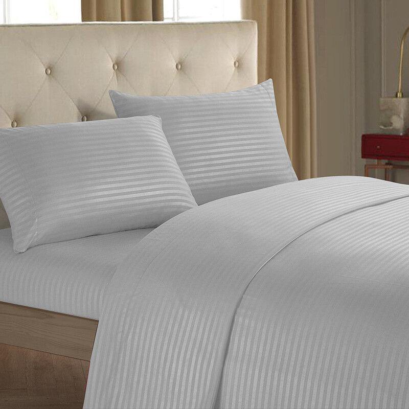 Brief Nordic Bedding Set Men Women Bed Linen Black White Microfiber Striped Bed Sheet Pillow - Trendha