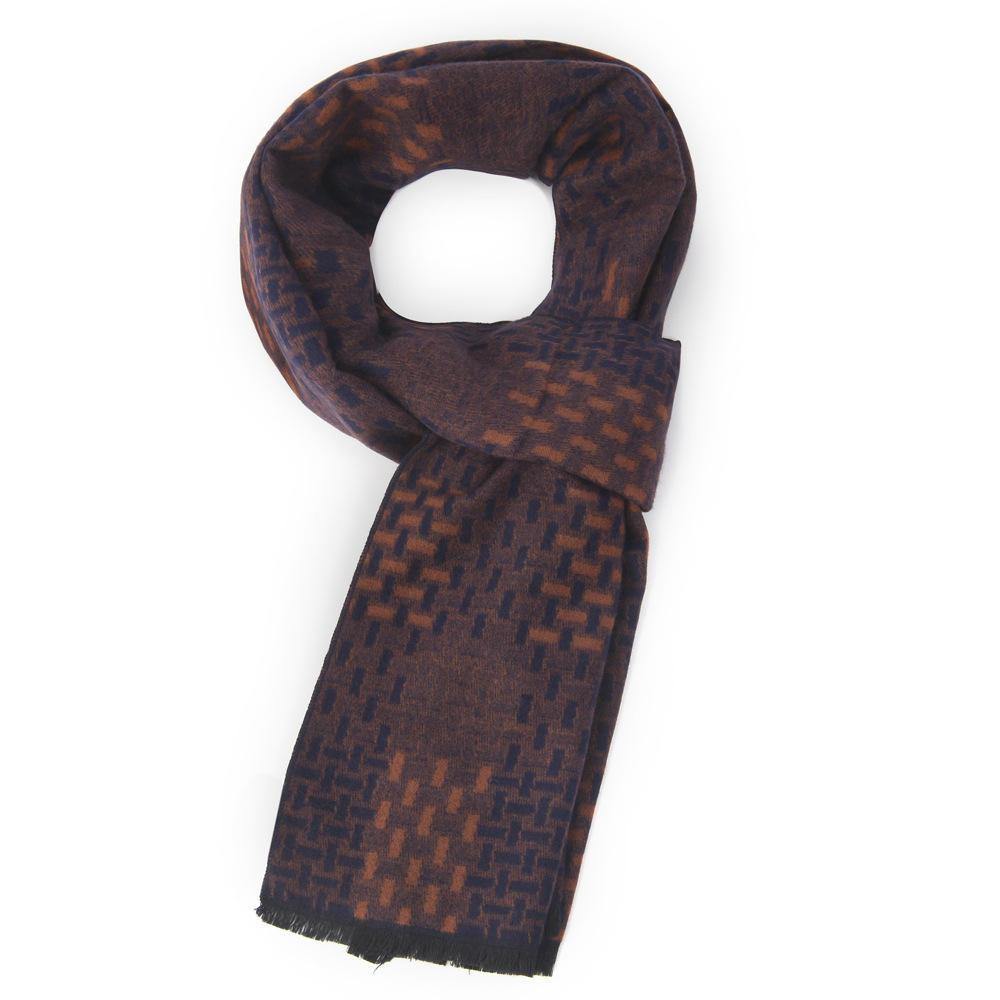 Plaid Business Casual Men's Brushed Warm Fashion Scarf - Trendha