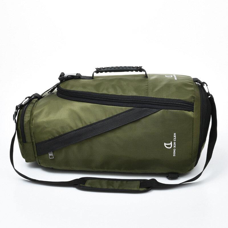 Unisex Nylon Waterproof Wear-resistance Outdoor Brief Large Capacity Basketball Storage Bag Travel Bag Gym Bag Backpack - Trendha