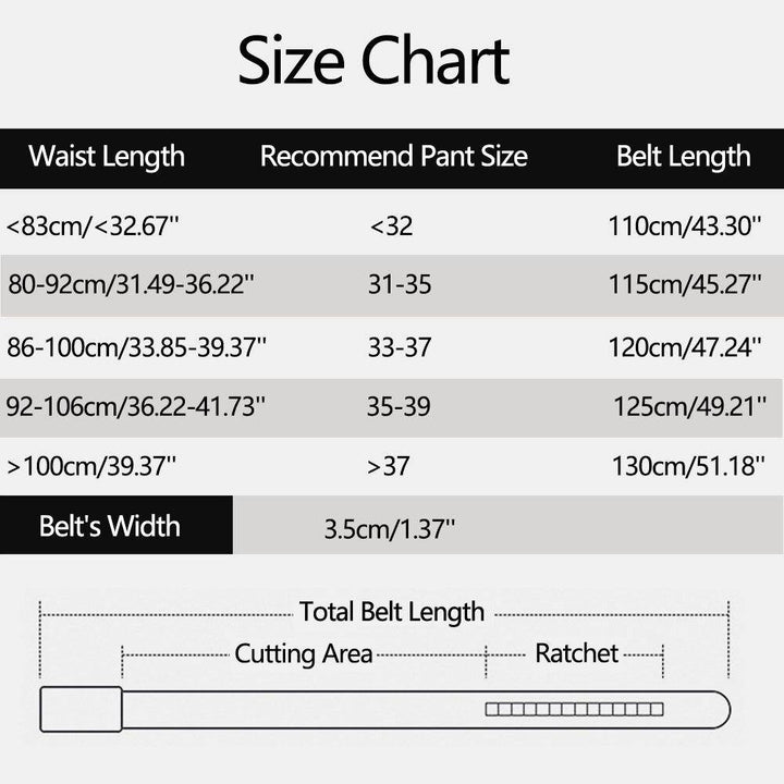 Men PU Leather Rectangular Acrylic Automatic Buckle Scratch-resistant Business Casual Ratchet Belt - Trendha