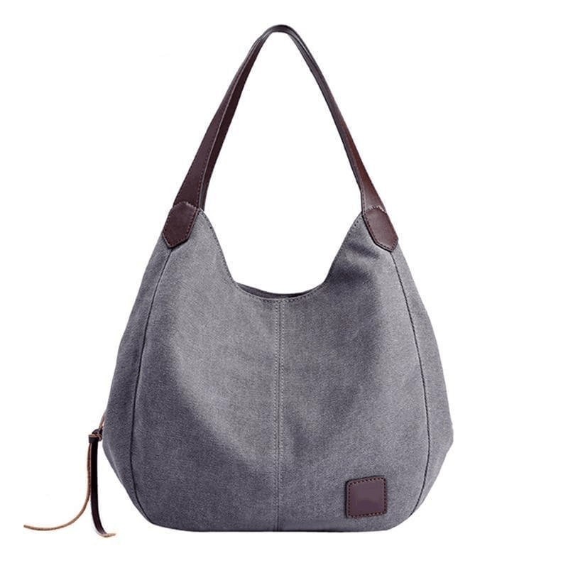 Bohemian Floral Canvas Shoulder Bag for Women with Large Capacity - Trendha