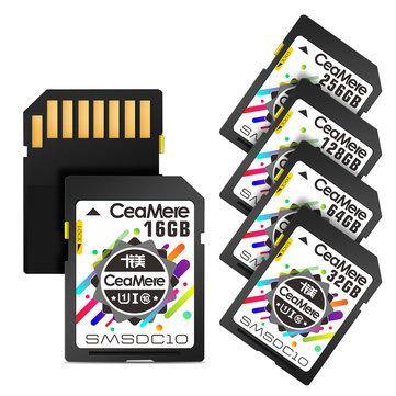 CeaMere SD Card 64GB 32GB Flash Memory Card SDXC SDHC Card Class 10/6 UHS-I SD Card Smart Card For Camera - Trendha