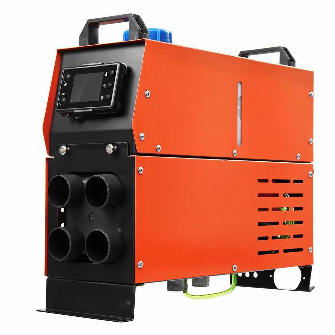 12V 5000W Diesel Air Heater Single / 4 Holes Tank Remote Control Thermostat Caravan Motorhome RV - Trendha