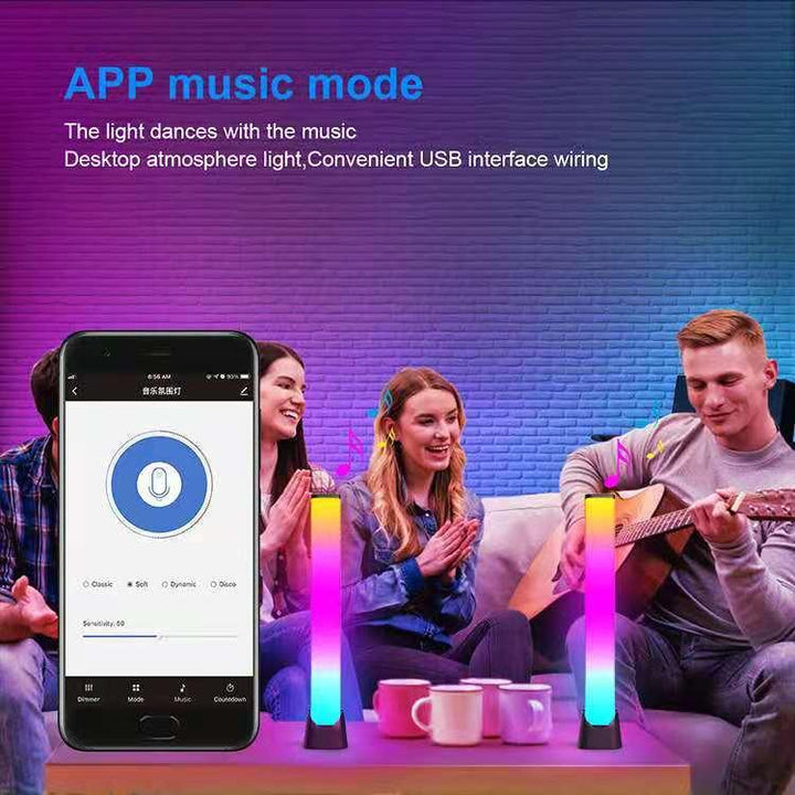 TUYA Smart APP Controls Symphony Sound Control Desktop Music Atmosphere Light - Trendha