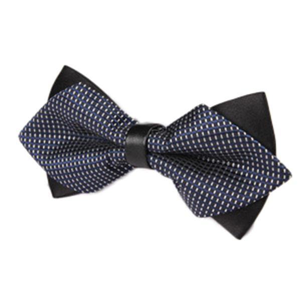 Men Stripes Business Wedding Bow Tie - Trendha