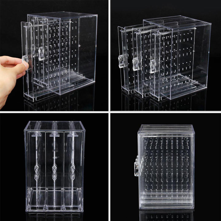 Acrylic Earring Ear Studs Storage Box Jewelry Display Stand Necklace Holder Rack Organizer - Trendha