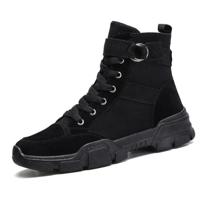 Men's Martin Boots Canvas Workwear High-Top Shoes - Trendha