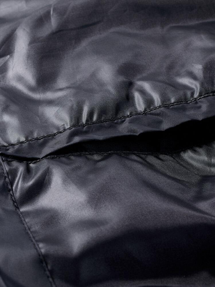 Mens Patchwork Sleeveless Warm Zipper Hooded Padded Gilet Vest - Trendha