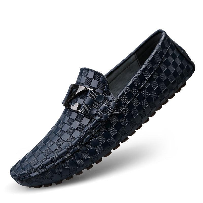 Men's Plus Size Casual Leather Shoes Pedal Peas - Trendha