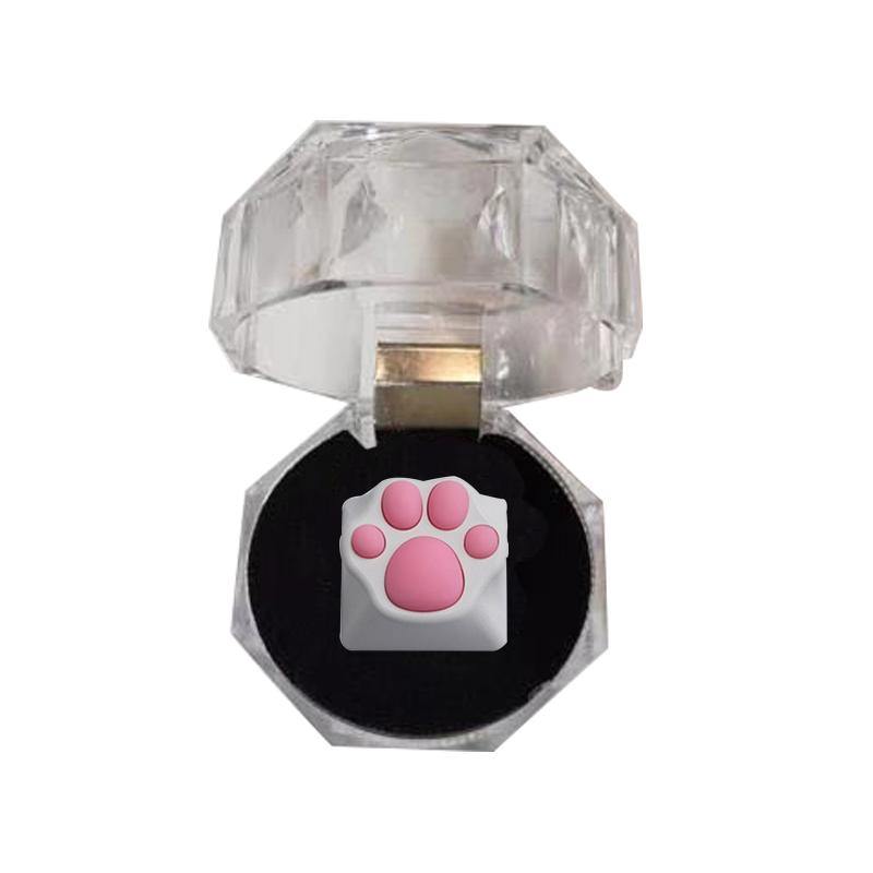 Cat Claw Keycap PBT the Cherry Blossom Keycap for Mechanical Keyboard Pink Black - Trendha