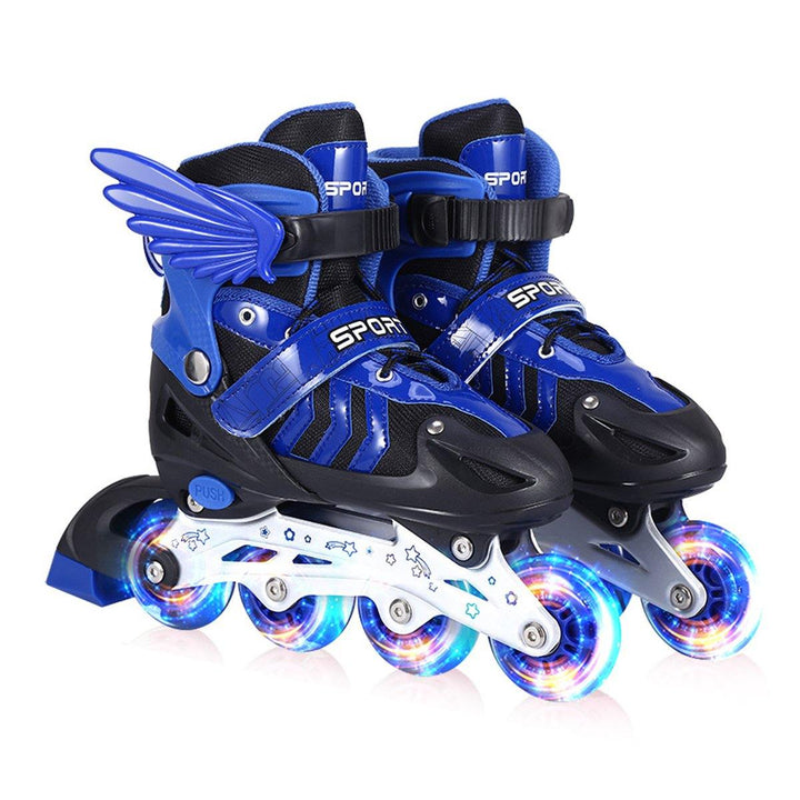 S/M/L Inline Skates with 4 LED PVC Skate Wheels Entry-level Kid Women Men Roller Skates Birthday Gift for Teen Girl Boy Teenager - Trendha