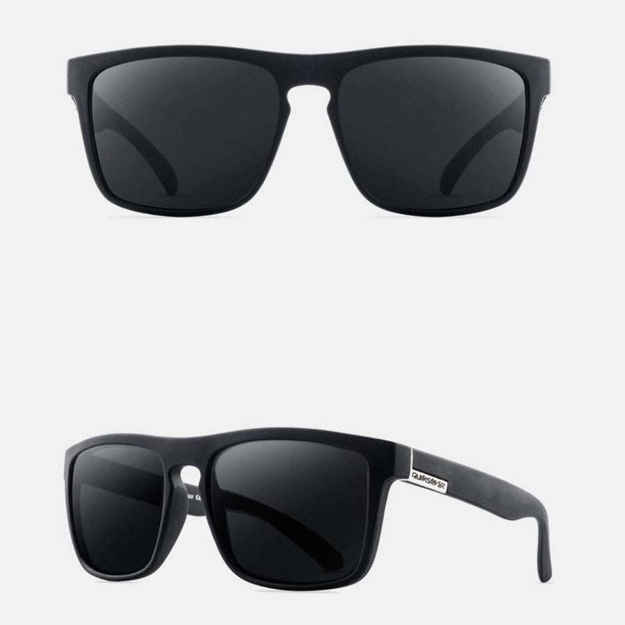 Men Full Square Frame HD Polarized UV Protection Outdoor Sunshade Sunglasses - Trendha