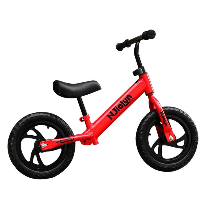 12inch Kid Balance Bike Adjustable Height No-Pedal Childrens Balance Bike Beginner Rider Training Push Bike for 2-6 Years Old Christmas Gift - Trendha