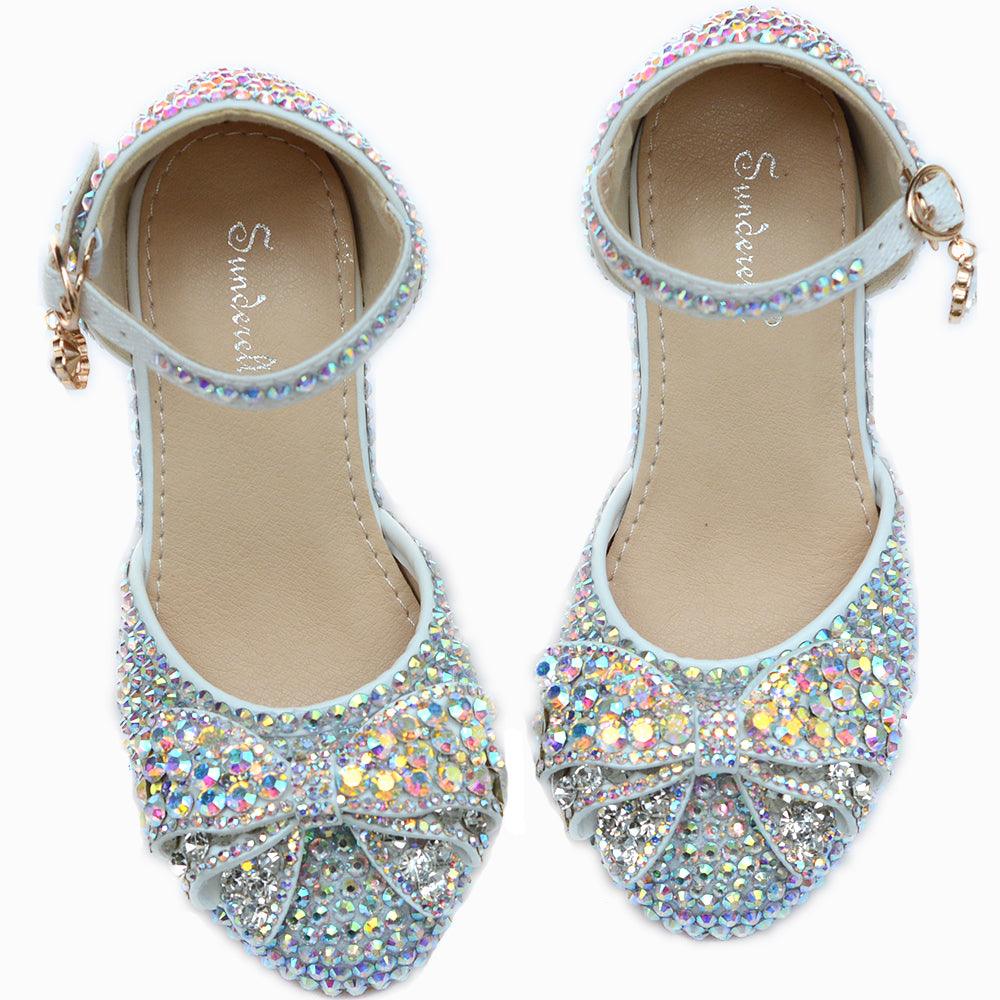 Little Girl Princess Crystal Shoes Flash Host Catwalk Shoes - Trendha