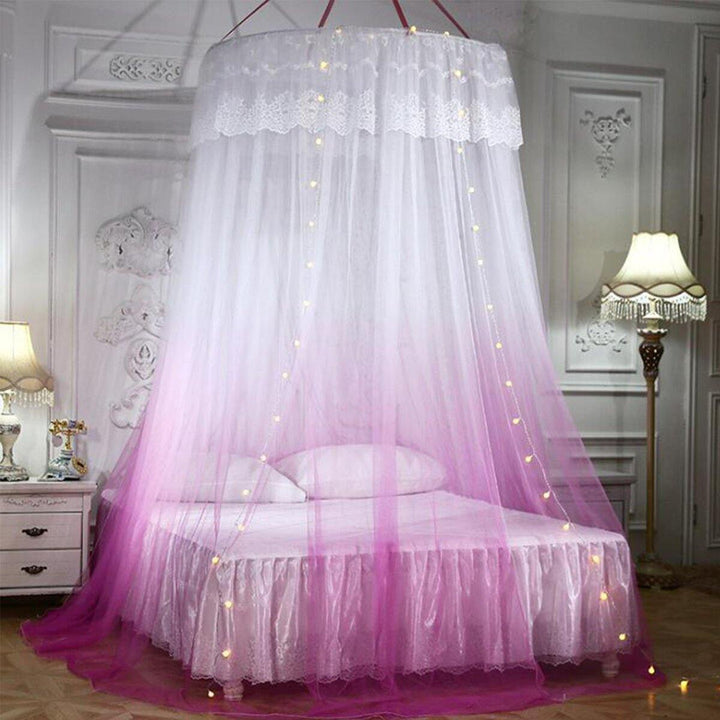 Ceiling-Mounted Mosquito Net Free Installation Home Dome Foldable Bed Canopy - Trendha