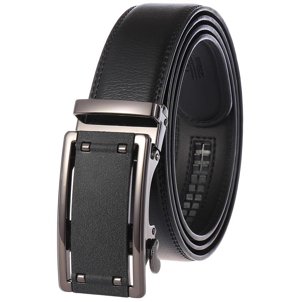 New Men's Two-layer Leather Belt Business Belt - Trendha
