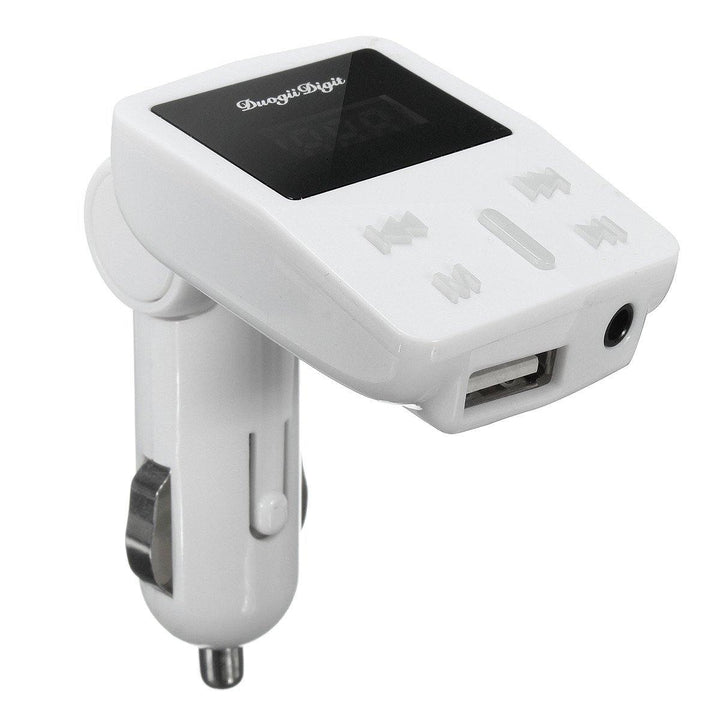 1.2″ LED Display Car Kit MP3 Player FM Transmitter Modulator MicroSD Car Charger For iphoneX Samsung - Trendha