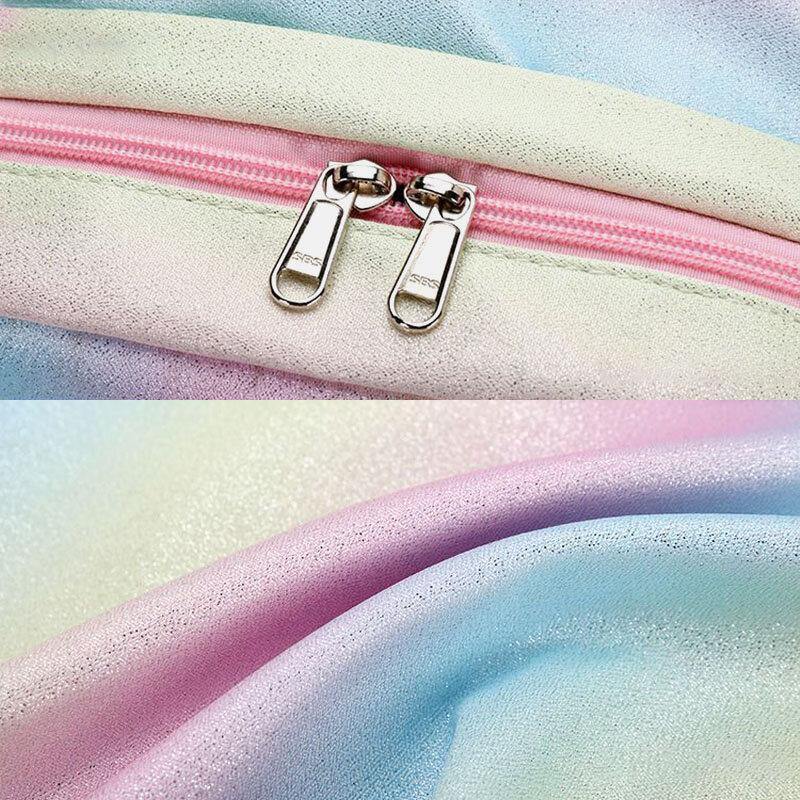 Women 3PcsSuits Large Capacity Waterproof Color Gradients Backpack Schoolbag - Trendha
