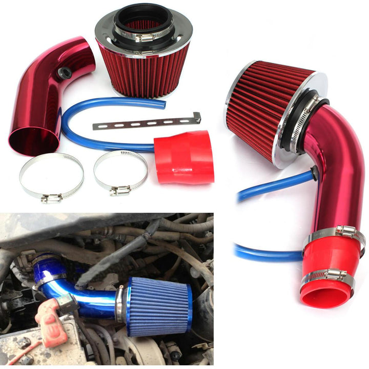 Universal Performance Cold Air Intake Filter Alumimum Induction Pipe HOSE System - Trendha