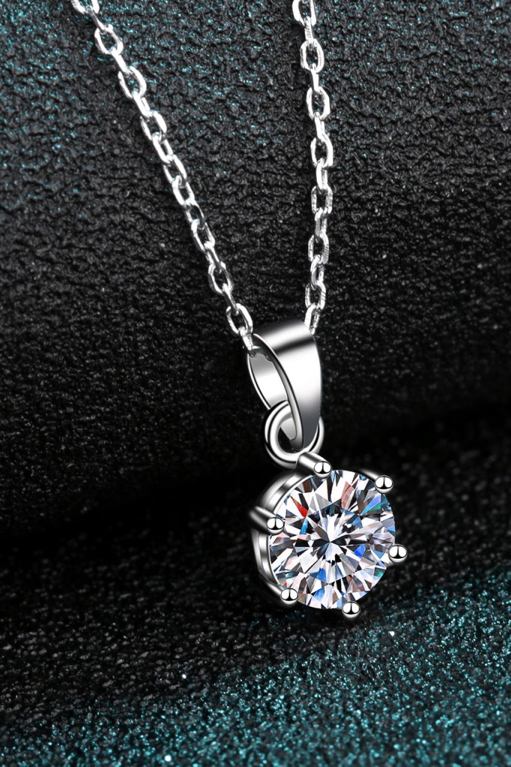 Get What You Need Moissanite Pendant Necklace - Trendha