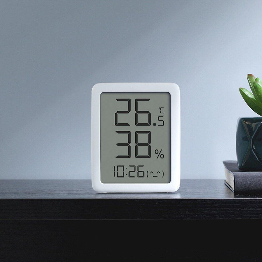 Miaomiaoce E-ink Screen LCD Large Digital Display Thermometer Hygrometer Clock Temperature Humidity Sensor from - Trendha
