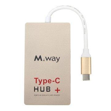 M.Way USB 3.1 Type-C to 4k HDMI USB 3.0 HUB USB-C Charger SD Card Reader Adapter - Trendha