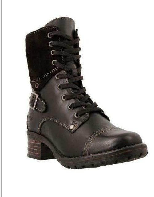 Martin boots with belt buckle