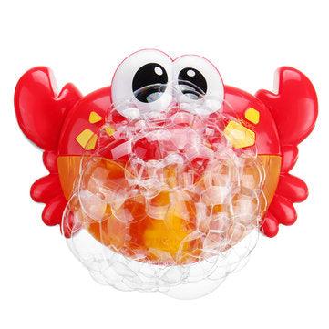 Adorable Crab Bubble Machine Music Bubble Maker Bath Baby Bath Shower Fun Red Plastic Toys - Trendha