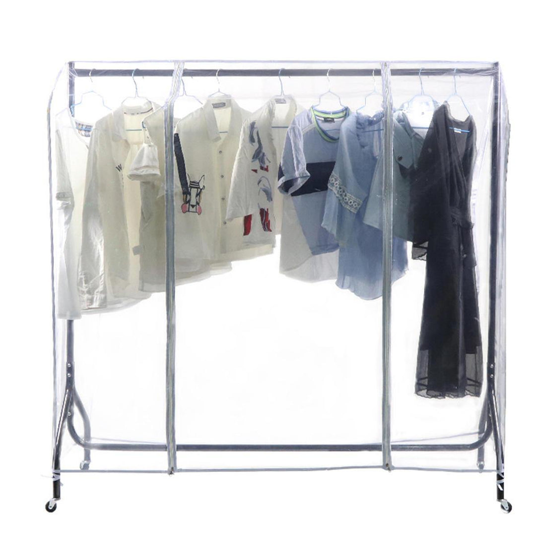 Clear Clothes Rail Cover Dustproof Garment Coat Hanger Protector Storage Net - Trendha