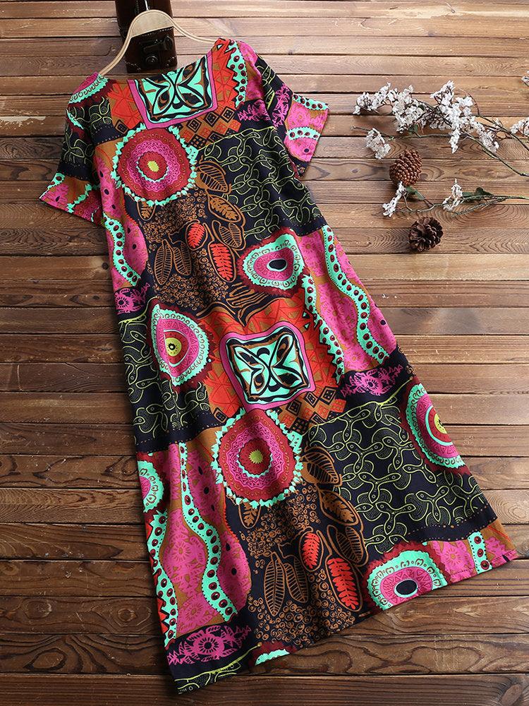 Tongma cotton women's dress - Trendha