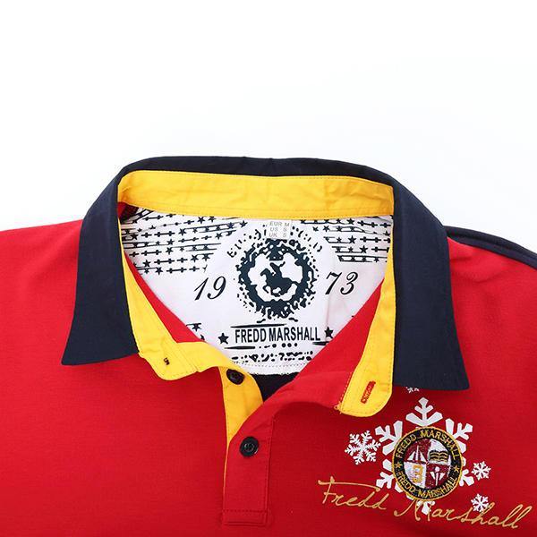 Stitching Color Casual Cotton Golf Shirt - Trendha