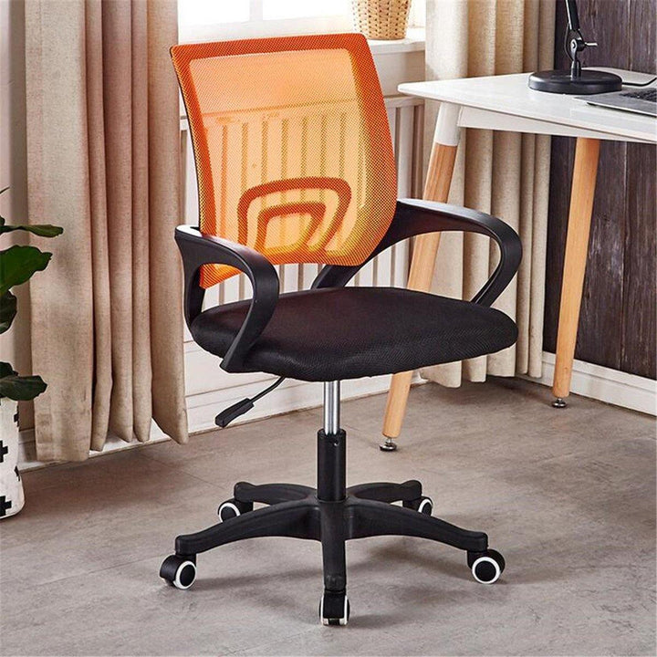 Office Mesh Chair Ergonomic Swivel Mid-back Computer Desk Seat Nylon Base Adjustable Lifting Chair Home Office Furniture - Trendha