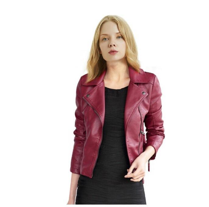 Women's PU Biker Jacket
