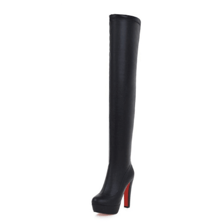 Wild super high heeled knee boots - Trendha