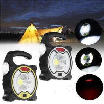 Portable Rechargeable Solar LED Flood Light Camping Lamp for Outdoor Work Hiking Fishing - Trendha